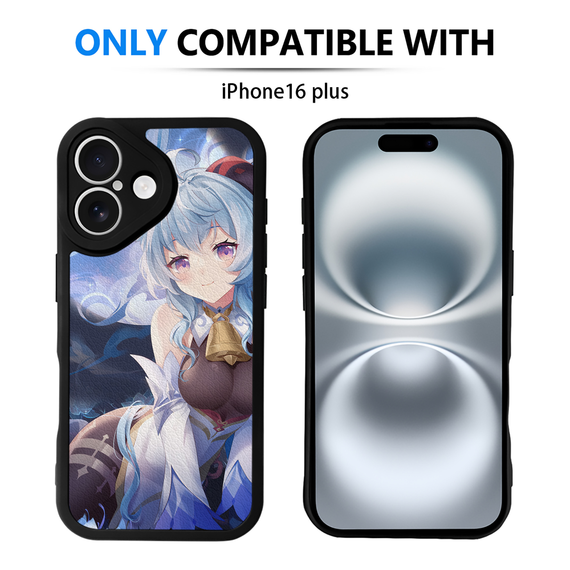 げんし神 genshin 【iPhone 16シリーズ対応】シリコンスマホケース（レザー調） 材質：シリコン